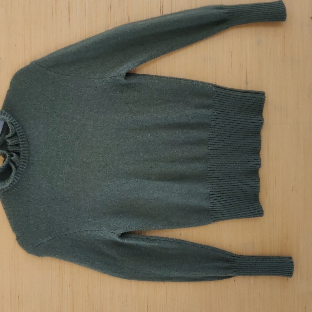 J Crew ruffle neck sweater